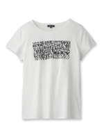 [L]ロゴスムースTシャツ/ホワイト(001)