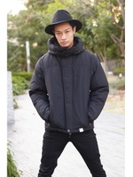 【AZUL by moussy】撥水加工リップストップダウンブルゾン/BLK