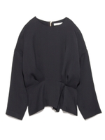 【emmi atelier】ペプラムブラウス/OWHT