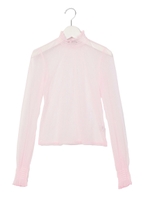 ドットチュールスモッキングTOPS/ピンク