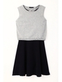 ニット×ワンピース/グレー(020)