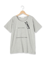 ◆メガネロゴプリントカットソー/オフホワイト(003)