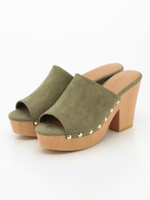 CAMILLE BIS RANDA/スエードサボサンダル/ORANGE