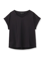 Vネックスーピマカットソー/ホワイト(001)