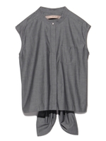 [Balcony and Bed]ダンガリーブラウス/GRY