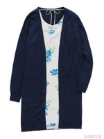 【Supreme.La.La.×美人百花】カーデセットリバーシブルワンピ/ピンク