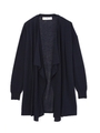 コットンアセテートカーディガン/ネイビー(120)