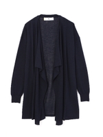 コットンアセテートカーディガン/ネイビー(120)
