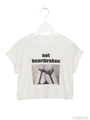 フェティッシュプリントTシャツ/ホワイト