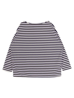 ボーダーボートネックプルオーバー/グレー