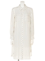 【ANAP】ストライプロングシャツワンピース/オフホワイト(302)