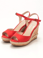 【V-SEVEN】ウェッジサンダル/ブルースエード