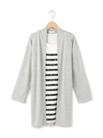 カーディガン+レースカットソーアンサンブル/ブラック(019)