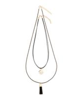 スクエアパール2連ネックレス