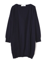 ハイゲージフードトッパーカーディガン/ネイビー(120)