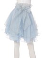 ボリュームオーガンジーミニスカート/ライトブルー