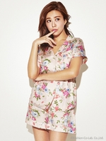 ALL DAY FLOWER　SHORT SHIRT/MINT