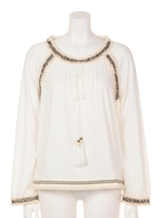 チロリアン使いトップス/NVY