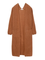 ラミーコットンロングカーディガン/ベージュ(042)