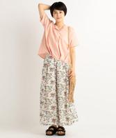 花柄スカーチョ