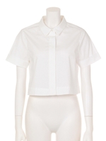 Jコットン ハイパワーブロードストレッチブラウス/オフ