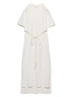 オーバーカットロングワンピース/WHT