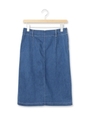 デニムタイトスカート/ネイビー(093)