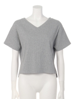 トタンテレコVネックプルオーバー/ブラック