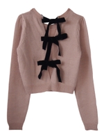 バックリボンニット/offwhite