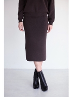 【AZUL by moussy】ハーフミラノタイトスカート/BRN