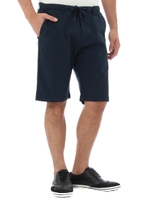 【AZUL by moussy】綿麻ストレッチイージーショーツ/D/NVY