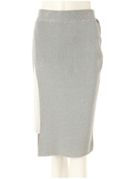 【オードリー亜谷香コラボ】プリーツドッキングタイトスカート/グレー