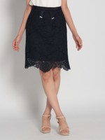 レースタイトスカート/シロ