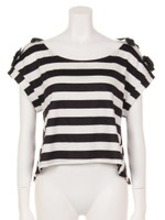 肩リボン半袖カットソー/アザー