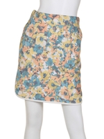 FLOWER TIGHT SKIRT/BLUE