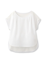 [L]スクエアレースシャツ/ブラック(019)