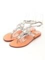 【MYSTIQUE】JEWEL SANDAL/SILVER-CLEAR/CLEAR