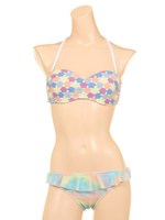 【nuckle market】クッキーレース バンドゥブラ/パープル