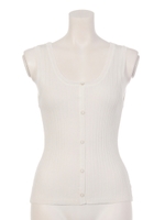 【フライヤーコーデ着用アイテム】BACKレースアップニットTOP/WHT
