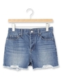 カットオフデニムショートパンツ/サックス(090)