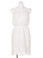 フラワークロシェレースベアOP/オフホワイト