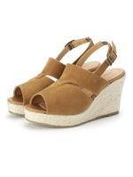 ベルトウエッジサンダル/キャメル(041)
