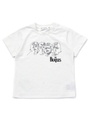 ◆ラフイラストTシャツ(THE BEATLES)/オフホワイト(003)