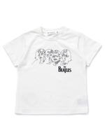 ◆ラフイラストTシャツ(THE BEATLES)/オフホワイト(003)