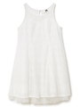 レースチュールヘムワンピ/ホワイト