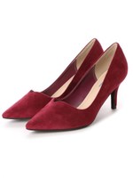 【ILIMA】ポインテッドVカットパンプス/ベージュスエード