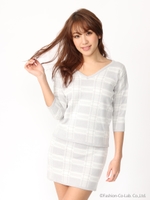 16.SS チェックSET　UP/グレー