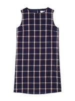 ウインドウペンチェックワンピース/ネイビー(121)