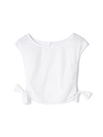 サイドリボンカットソー/ホワイト(030)