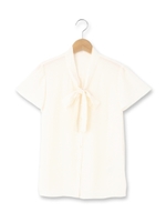 ジョーゼットボウタイシャツ/ベージュ(052)